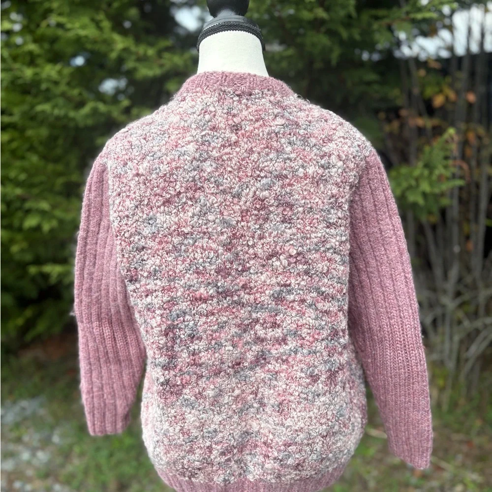 Handcrafted Wool Zip Cardigan Sz Sm/Med - Picture 8 of 8